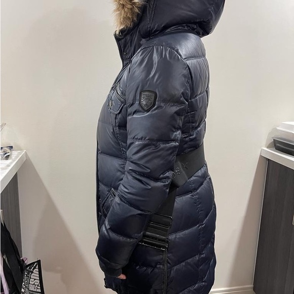 Navy blue very dark, Rudsak parka size medium - Picture 3 of 7